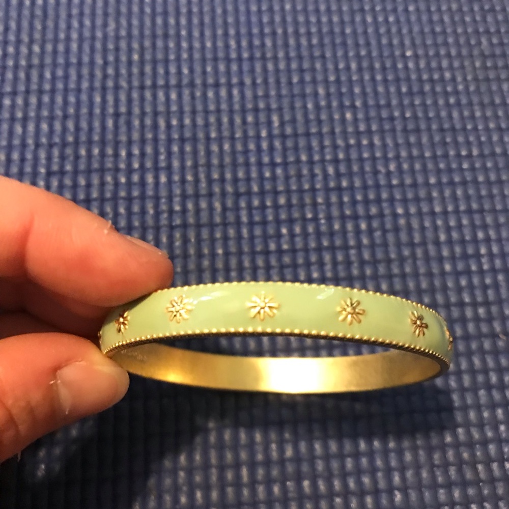 Light green bangle bracelet
